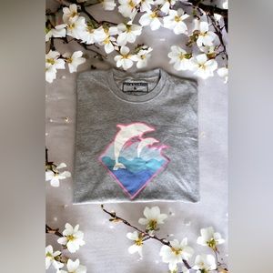 Pink + dolphin t-shirt